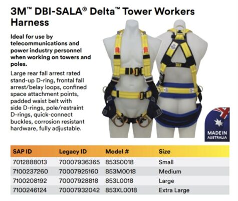 3M DBI-SALA delta twin D harness