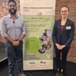 APEX 2024 Abigail Field and Harsharan Singh Young Engineer of the Year Harsharan Singh and Abigail Field with APEX banner